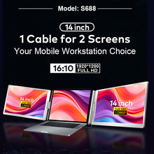 Ladda upp bild till gallerivisning, Tri-Screen S688 portable monitor 14"