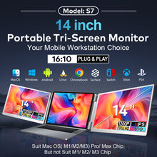 Ladda upp bild till gallerivisning, Tri-Screen S7 portable monitor 14"
