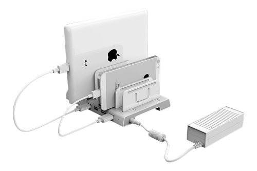 UNITEK USB Ladd station för upp till 4 st Smartphone/Tablets