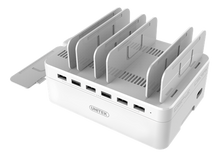 Ladda upp bild till gallerivisning, UNITEK USB Ladd station för upp till 6 st Smartphone/Tablets