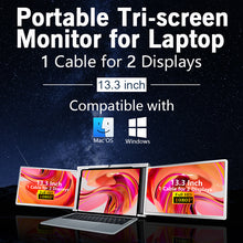 Ladda upp bild till gallerivisning, AD Tri-Screen S300 portable monitor 13,3&quot;
