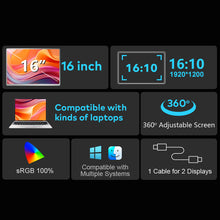 Ladda upp bild till gallerivisning, Tri-Screen  S880 portable monitor 16&quot;

