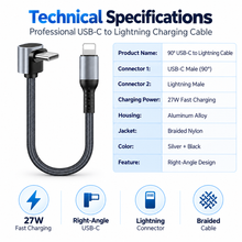 Ladda upp bild till gallerivisning, USB-C - Lightning kabel 40cm
